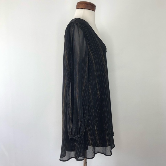 Show Me Your Mumu Tessa Black Gold Tunic Dress - Picture 6 of 8